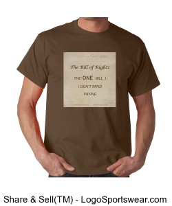 The Bill of Rights - Unisex Chestnut Design Zoom
