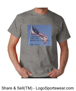 Made in U.S.A. tag - Unisex Sport Grey Design Zoom