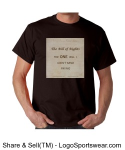 The Bill of Rights - Unisex Chocolate Design Zoom