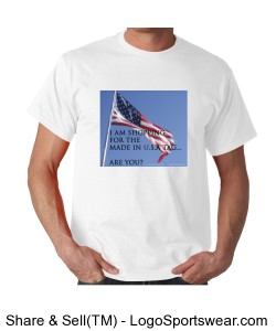 Made in U.S.A. tag - Unisex White Design Zoom
